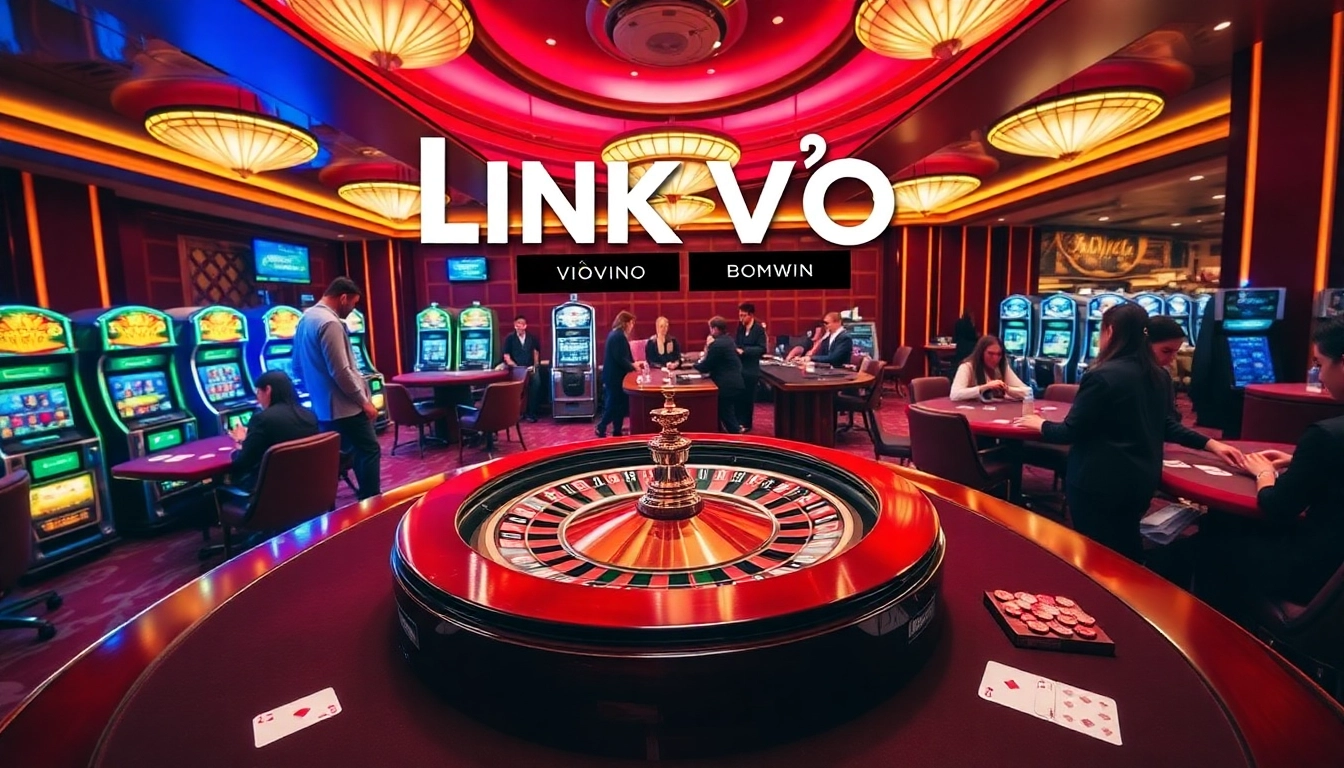 Winning opportunities await at LINK VÀO Bomwin with vibrant casino gaming, roulette, and poker action.