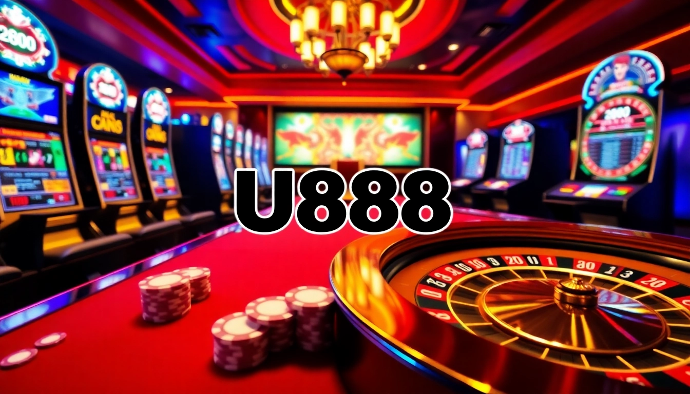 Engaging table games and slots at U888 online casino featuring vibrant visuals and top gameplay.
