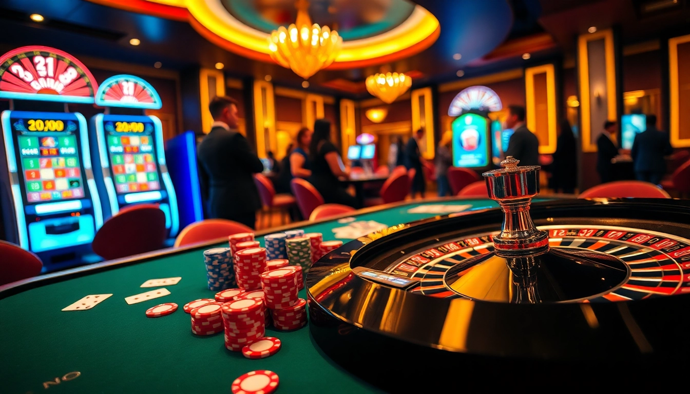 Experience thrilling gameplay at a vibrant casino table featuring dn88 poker chips and cards.