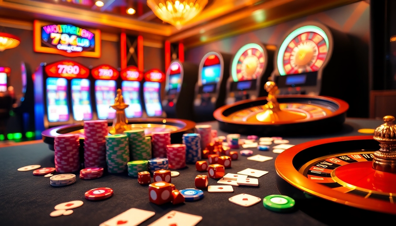 Experience thrilling gameplay at 789CLUB with vibrant casino tables and action-filled excitement.