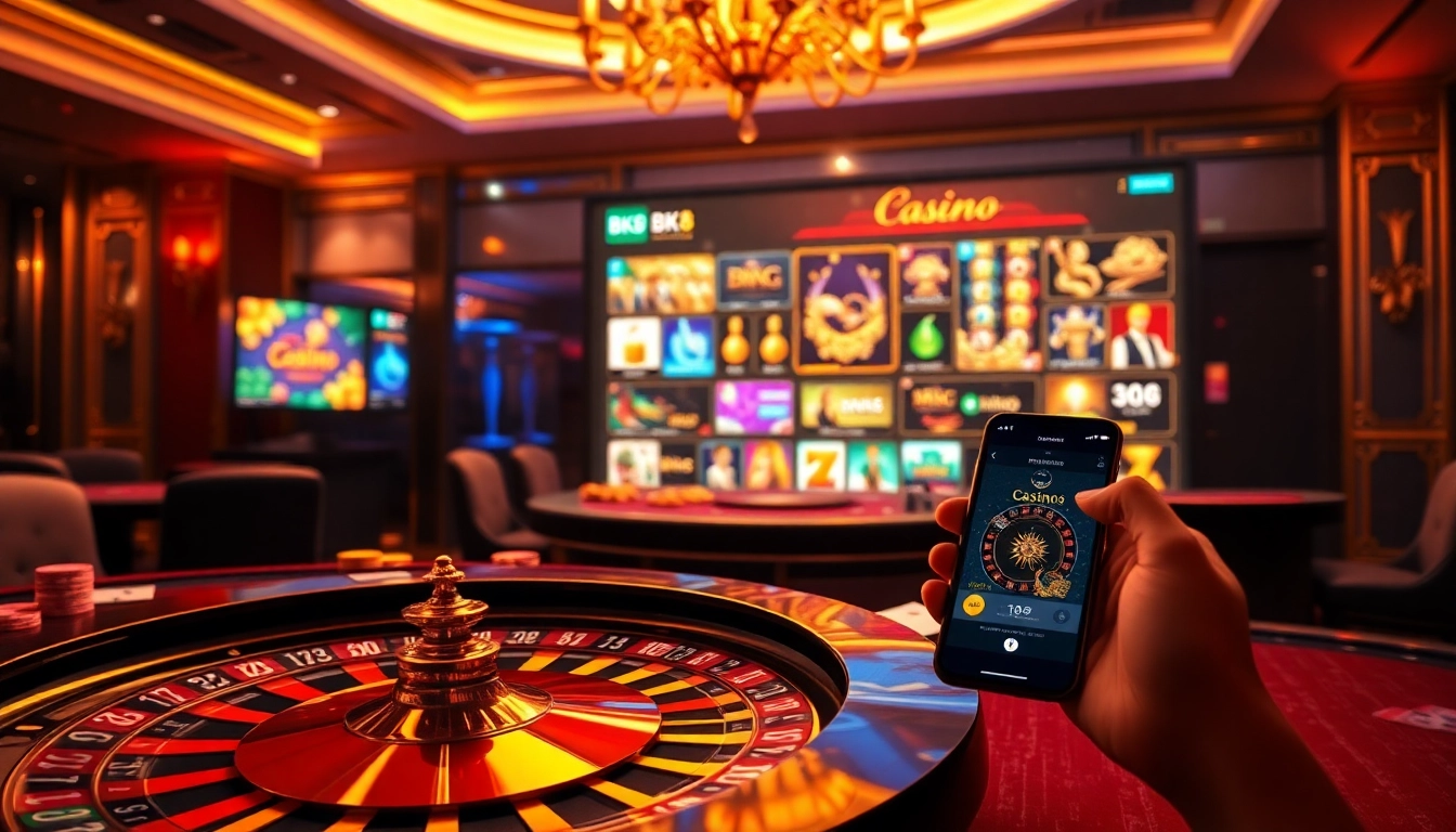 Experience the thrill of BK8 casino gaming with vibrant tables, digital slots, and poker action.