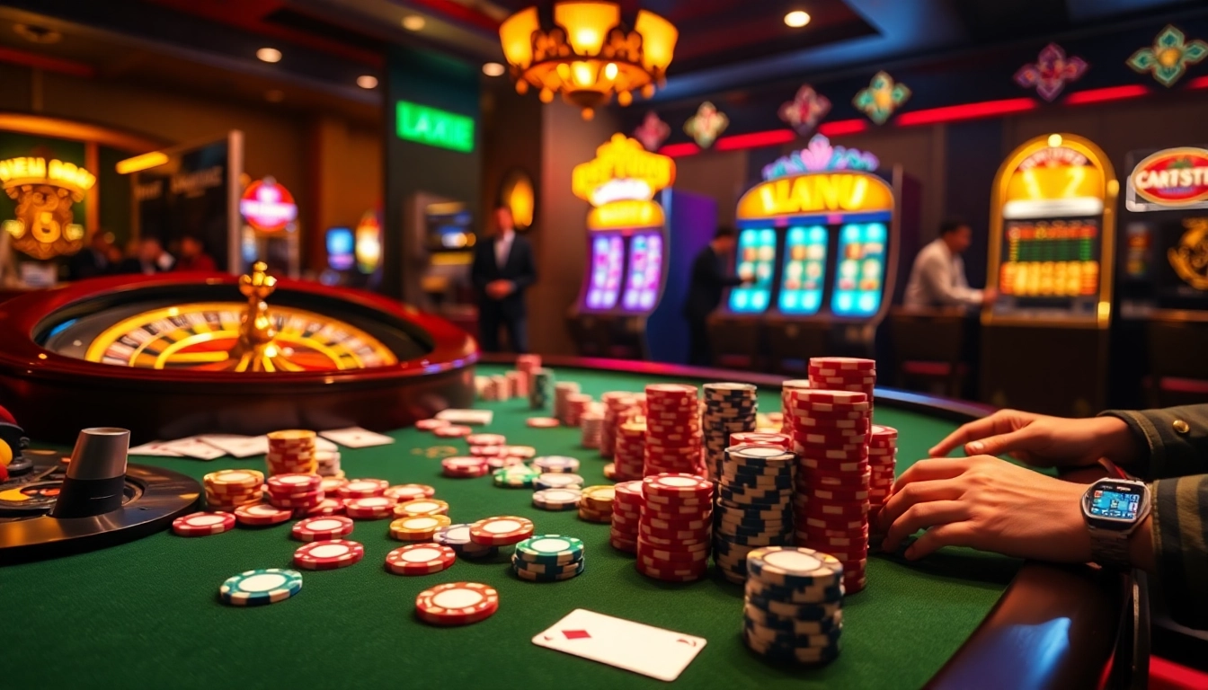 Experience excitement at the gaming table with https://new8838.net/ featuring poker chips and roulette.