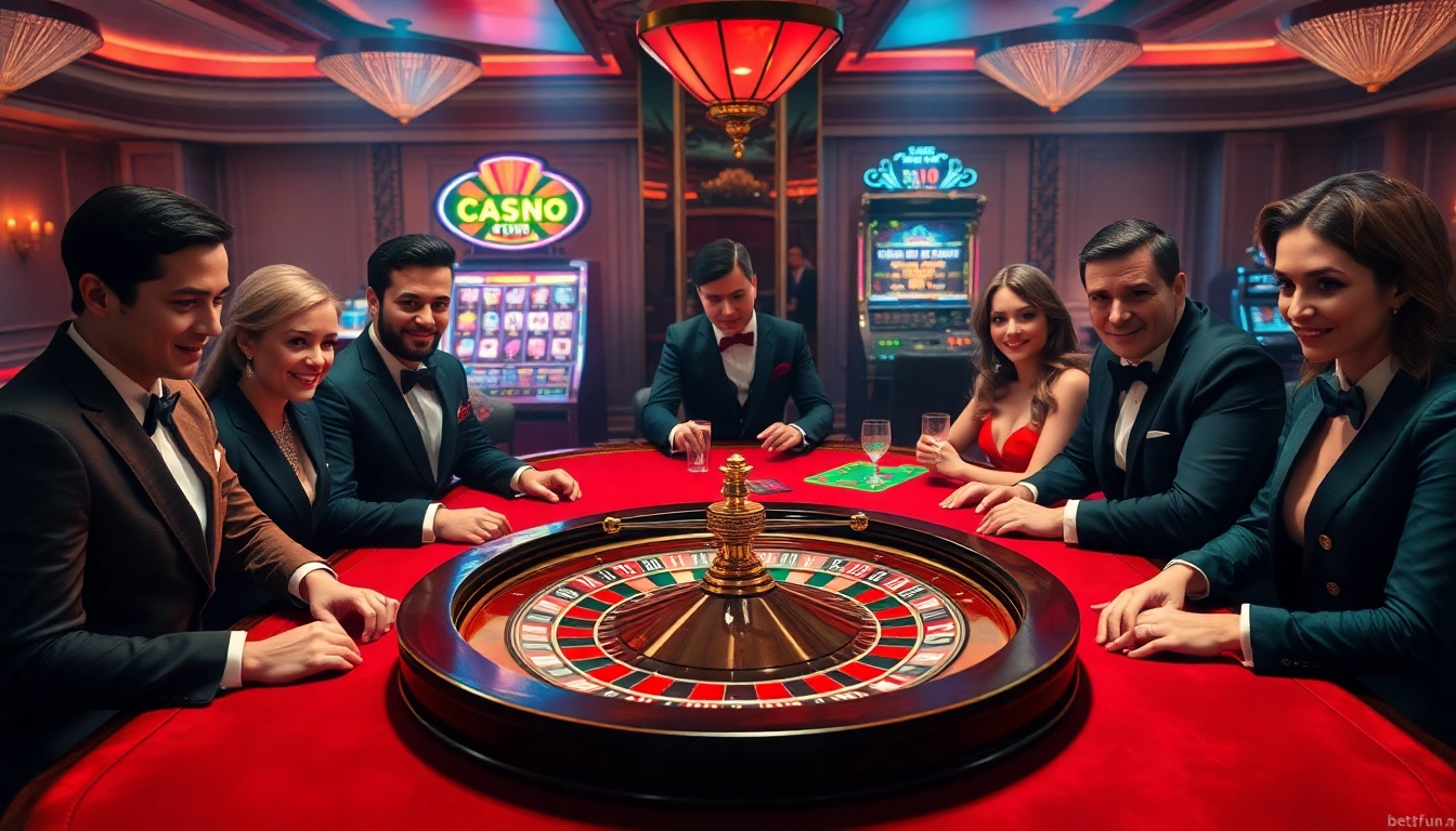Join high-stakes excitement at https://bet88fun.net/ with a vibrant casino scene featuring poker chips and roulette.