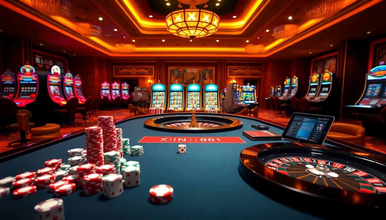 Experience thrilling moments at xin88 with vibrant casino gaming activities.