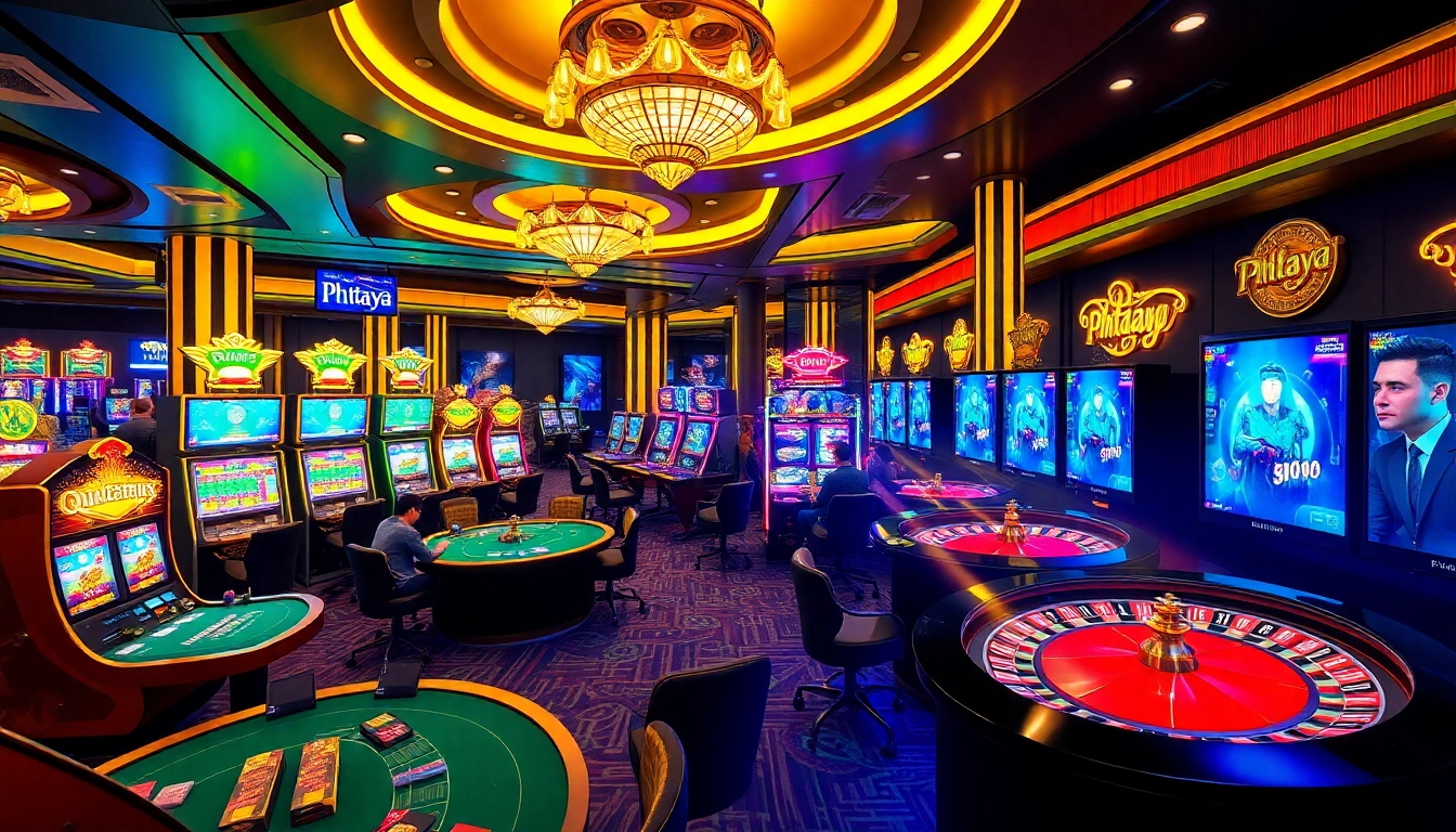 Engage with thrilling Phtaya online gaming at vibrant casino tables and slot machines.