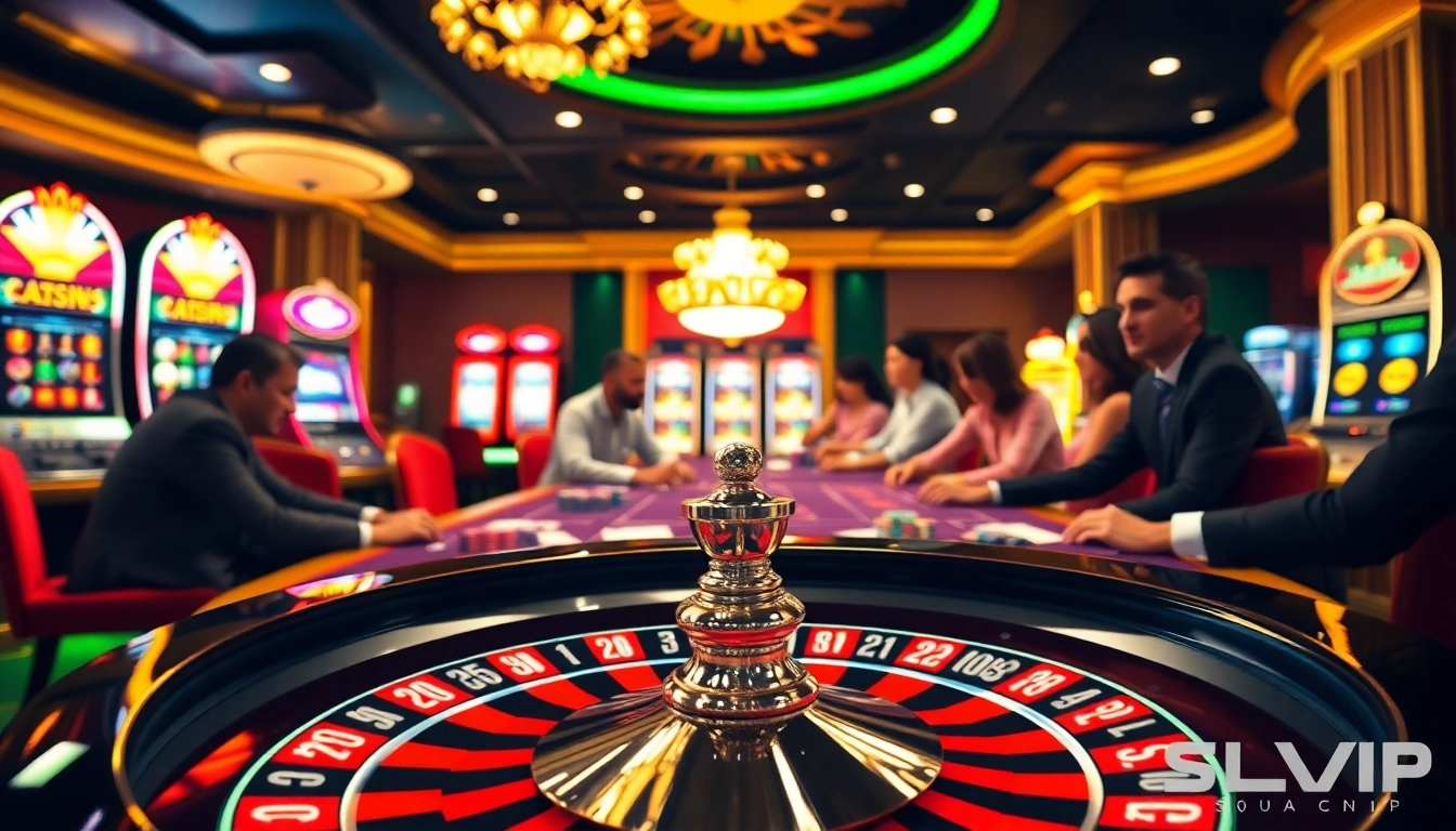 Engage in thrilling poker games at SLVIP with vibrant casino visuals and dynamic gameplay.