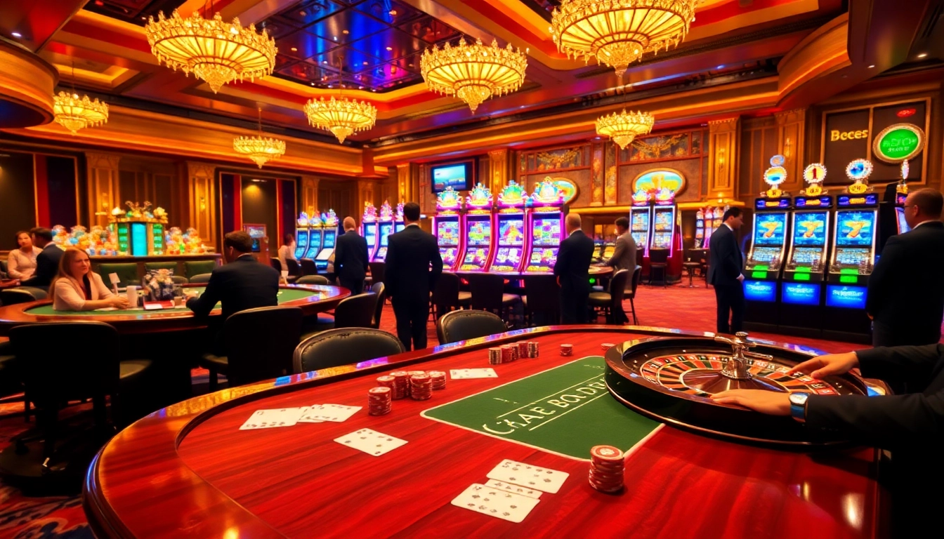 Experience the thrill of high-stakes play at https://hm88.hiphop/, where players engage eagerly at a luxurious poker table.