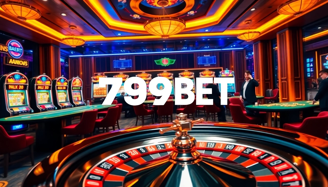 Experience thrilling games at 789BET with vibrant slot machines and an exciting atmosphere.